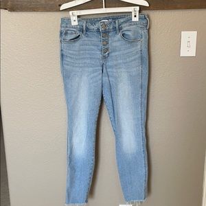 rockstar super skinny ankle jeans